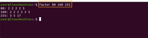 factom linux|factor(1) .